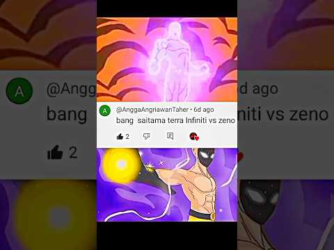 saitama terra infinity vs zeno #dragoball #opm #shorts #saitama