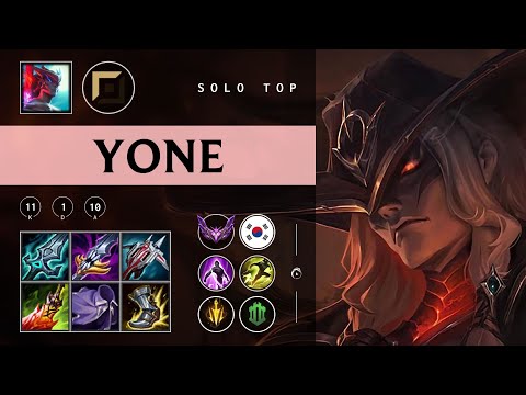 Yone Top vs Ornn - KR Master Patch 25.24