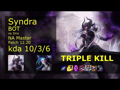 Rank 4 NA Syndra Bot: Syndra vs Jinx