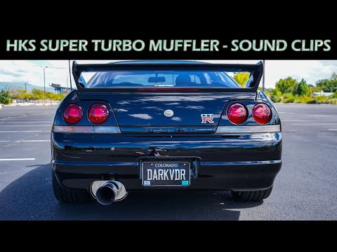 HKS Super Turbo Muffler Exhaust Sound Samples - R33 Nissan Skyline GT-R