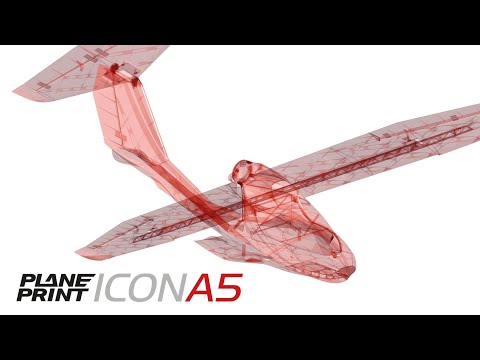 Planeprint Icon A5 – 3D printable rc plane
