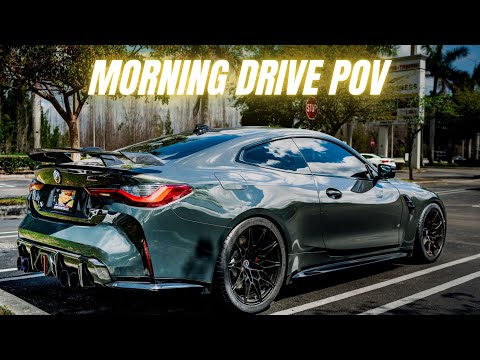 BMW M4 COMPETITION POV: LOUD & FUN MORNING DRIVE !