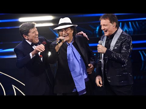 😱😳 ALBANO, GIANNI MORANDI E MASSIMO RANIERI CANTANO INSIEME A SANREMO 2023! 🎙️ *clamoroso*