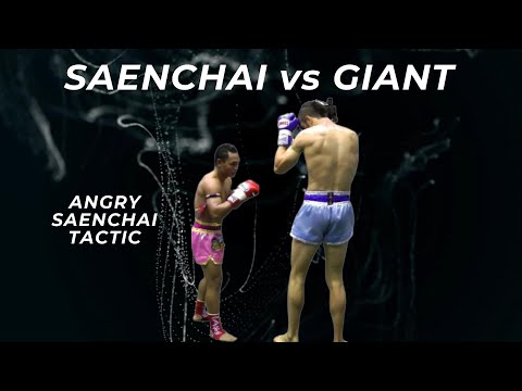 Saenchai vs GIANT - 40 Pound Weight Difference!