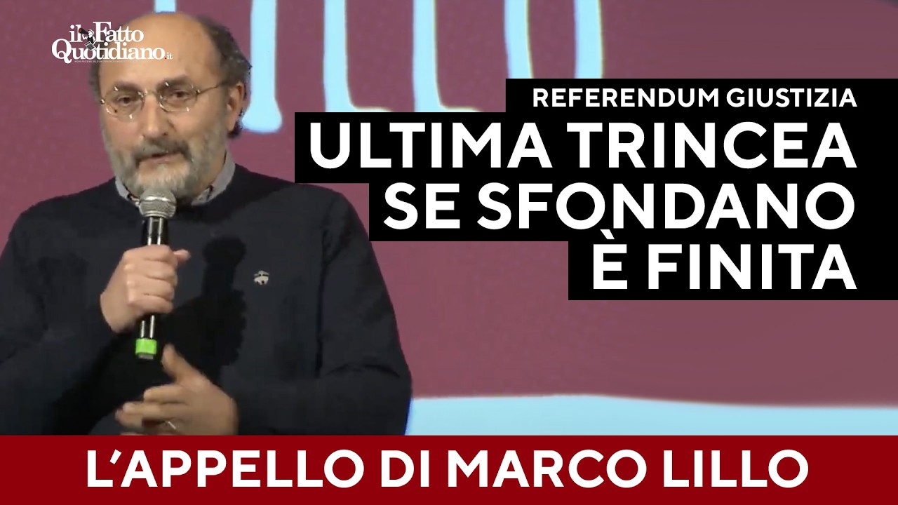L'appello Marco Lillo: "È l'ultima trincea. Se la destra sfonda questa, è finita. Votiamo No"