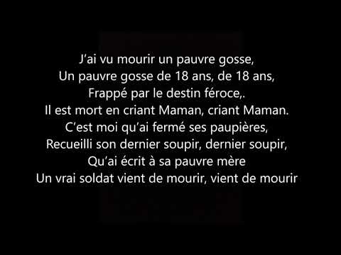 Le Bataillonnaire [Paroles] Chant des Bataillons d'Afrique