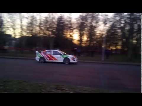 Grand Prix WBS BANK 2015 OLSZTYN  Przejazd załogi R. Typa, S. Wach Mitsubishi Lancer