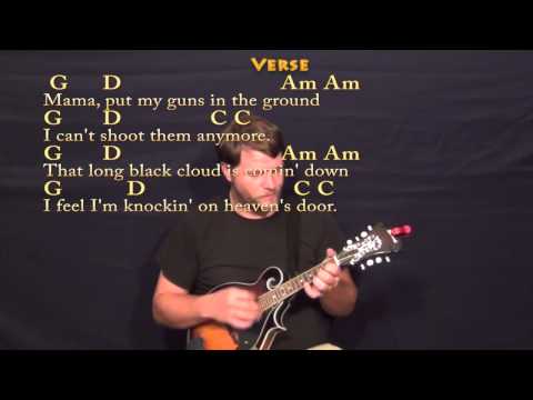 Knocking On Heaven's Door (Bob Dylan) Mandolin Cover Lesson with Chords/Lyrics