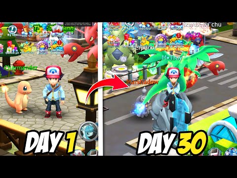 I spent 60 days playing Poke Đại Chiến (day 1 to day 30).