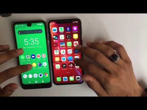 Sharp Aquos R2 Vs IPhone XR || Speed Test