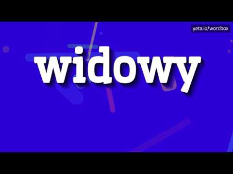 WIDOWY - HOW TO PRONOUNCE IT? #widowy