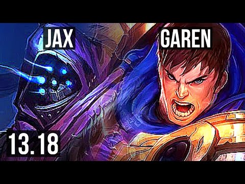 JAX vs GAREN (TOP) | 700+ games, Legendary, 9/2/2 | KR Grandmaster | 13.18
