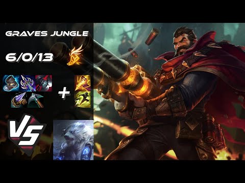 JUNGLE Graves vs Volibear - NA Grandmaster Patch 25.21