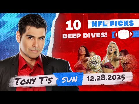 NFL Week 17 Picks - Sunday 12/28/25 | Tony's NFL Picks & Predictions