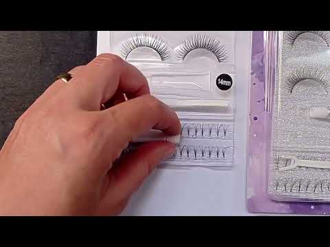 CARTELA DE CÍLIOS 4 PARES,COLA,APLICADOR E TUFINHOS 14MM MANDALA