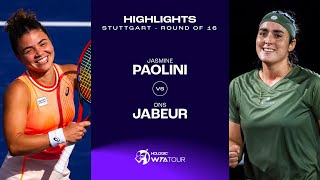 Теннис Jasmine Paolini vs. Ons Jabeur | 2024 Stuttgart Round of 16 | WTA Match Highlights