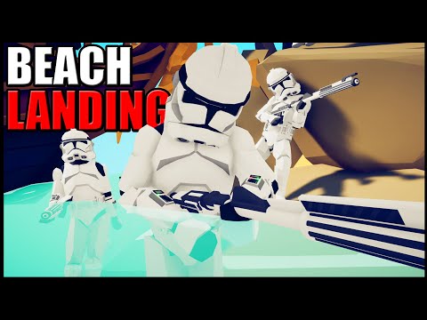 TABS Clone Beach Landing! - Totally Accurate Battle Simulator: Star Wars Mod