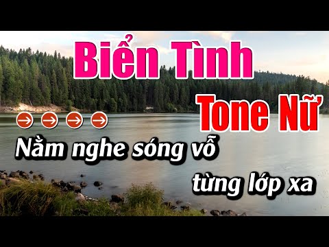 Biển Tình Karaoke Tone Nữ Karaoke Lâm Beat - Beat Mới