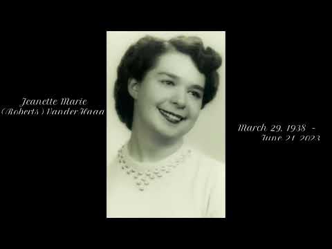 Jeanette Marie (Roberts) VanderHaag .