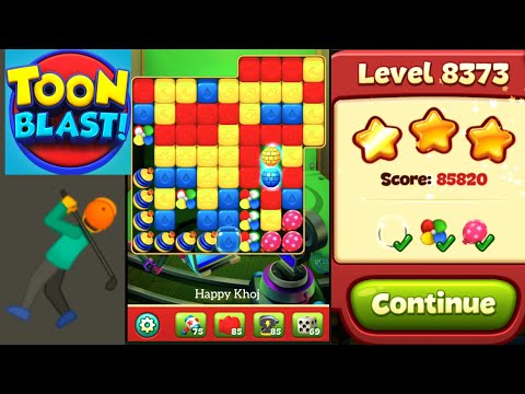 Toon Blast Level 8373 ✨🦖