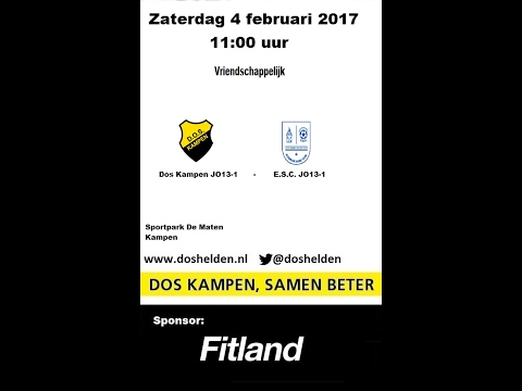 Doshelden Kampen: 03-02-2017Dos Kampen JO13-1 - ESC JO13-1 (4-3)