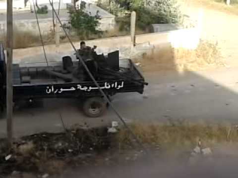 استهداف مقرات النظام برشاش 23 من قبل كتيبة شهداء صيدا في ريف درعا