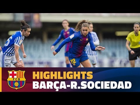 [HIGHLIGHTS] FUTBOL FEM (Liga): FC Barcelona – Real Sociedad (0-0)