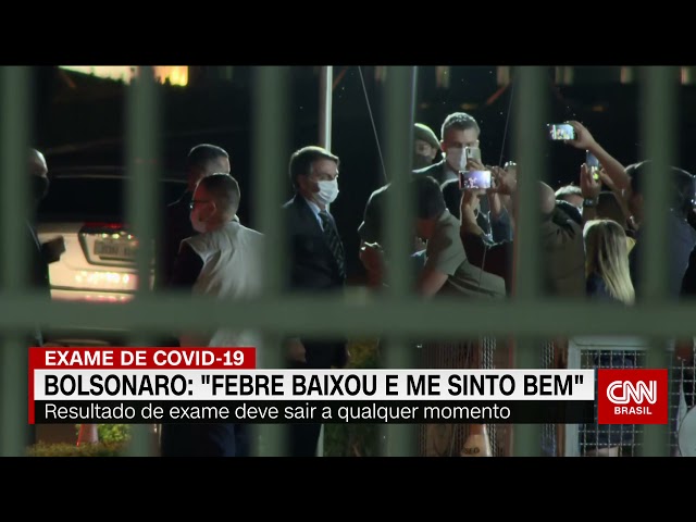 "A febre baixou e estou me sentindo muito bem&", diz Bolsonaro sobre sintomas