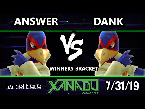 S@X 313 SSBM - Answer (Falco) Vs. DanK (Falco) Smash Melee Winners Rd1