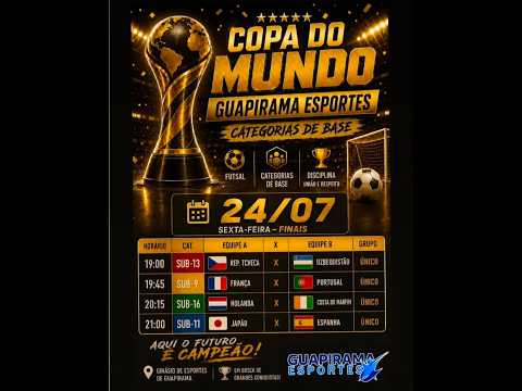 Copa do Mundo - Guapirama Esportes [ Sub 9 | França  X  Portugal]