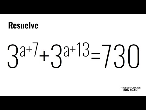 ¿SABES RESOLVER ESTA ECUACIÓN EXPONENCIAL? Matemáticas Básicas