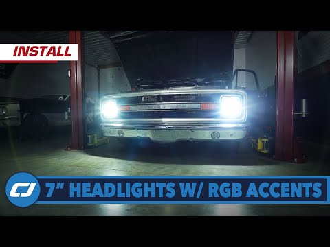 Modernize Your 67-72 Chevy C10 With These Impressive Quake LED Headlights! #chevy #c10