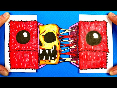 How To Draw CRAZIEST BOXY BOO from PROJECT PLAYTIME. Poppy Playtime Drawing Tutorial DIY