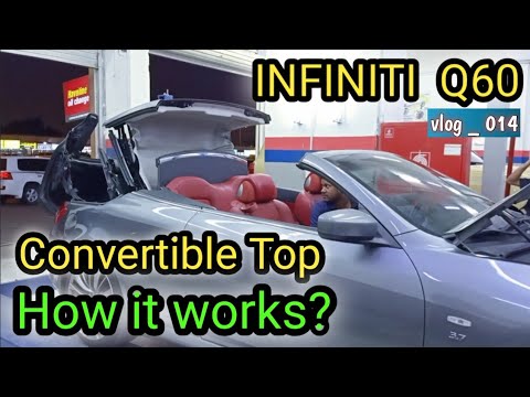 INFINITI Q60 Convertible Top Operation with Quick walkaround review