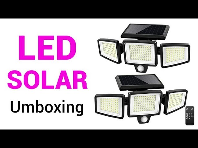 Vídeo relacionado con kolpop Luz Solar Exterior potente, [2 Paquete/3 Modos] focos led exterior solares 176 LED, Luz solar exterior con sensor de movimiento Impermeable IP65 foco solar para terraza, Blanco Frío-Blanca