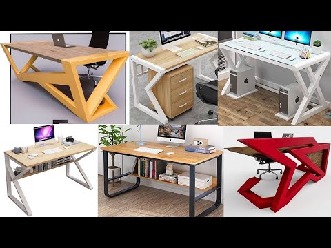 Metal frame office desk ideas