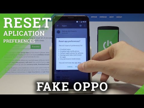 How to Reset App Settings on FAKE OPPO - Restore Default App Preferences