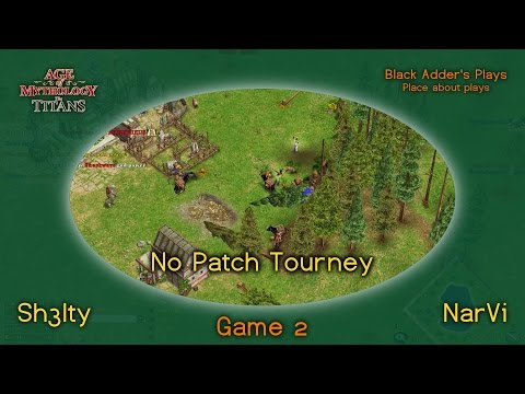 No Patch Tourney, R1 - Sh3lty vs. NarVi, G2 - Set vs. Oranos on Medit - Age of Mythology: The Titans