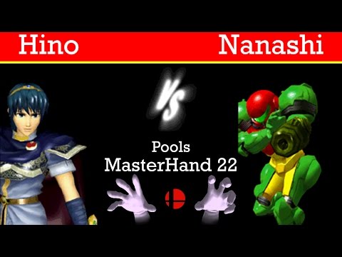 MasterHand 22 Pools - Hino(Marth) vs. Nanashi(Samus)