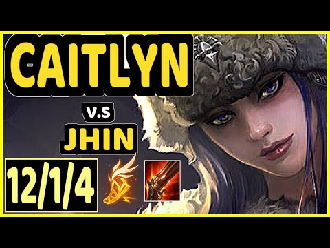 PUFF (CAITLYN) vs JHIN - 12/1/4 KDA BOTTOM ADC GAMEPLAY - KR Ranked GRANDMASTER