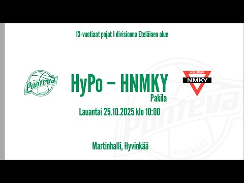 MU13 I div: HyPo - HNMKY / Pakila