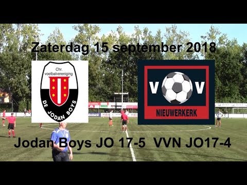 Jodan Boys JO 17-5 - Nieuwerkerk JO 17-4 1-1 uit