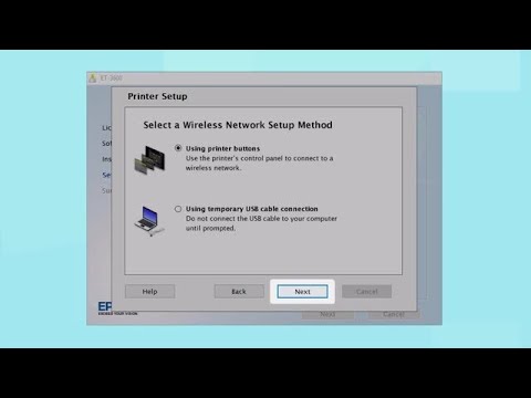 Connecting Your Printer to a Wireless Network Using the Buttons on the Printer