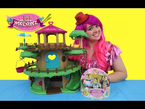 Li'l Woodzeez Family Treehouse + Scamperscoots Chipmunk Family | TOY REVIEW | KiMMi THE CLOWN Video