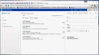 Outlook Web App - Reading Pane, BCC, and adding a signature by Chris Menard
