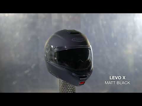 CABERG LEVO X Matt Black - HELMET VIEW 360°