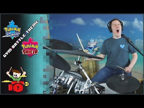 Pokemon Sword & Shield - Gym Battle Theme On Drums!