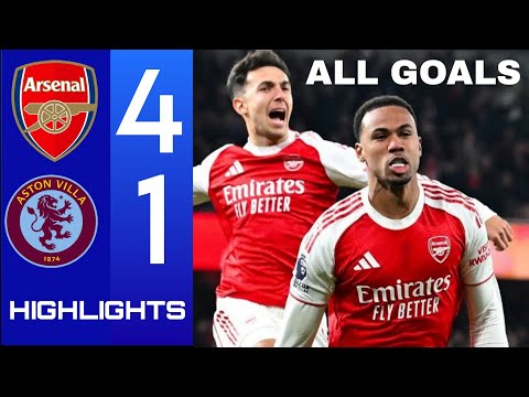 Arsenal vs Aston Villa 4-0 Highlights & All Goals Premier League 2026