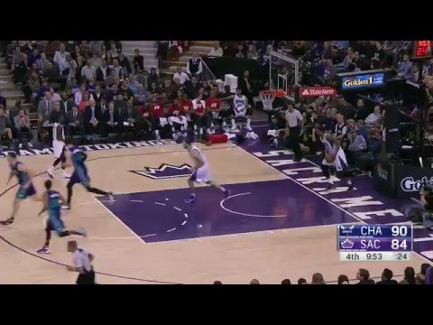 Rondo Lies on Corner of the Court During Hornets Possession
