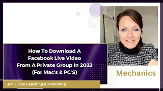 👌 How To Download A Facebook Live Video From A Private Group In 2023 {For Mac’s & PC’s} Quick Trick